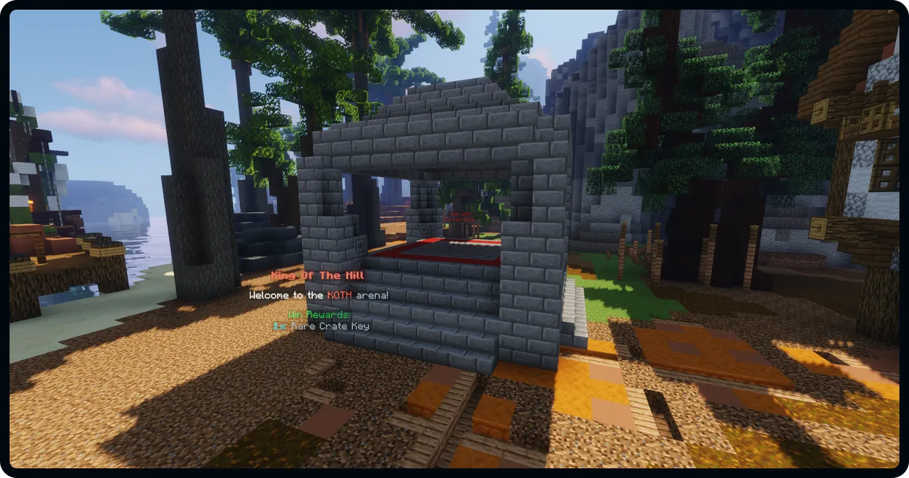 SupaSMP KOTH - King of the Hill Event Zone SupaSMP Minecraft server King of the Hill event capture zone in PVP arena
