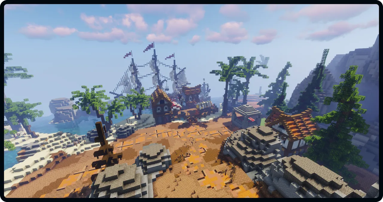 SupaSMP PVP Arena - Professional Combat Zone SupaSMP Minecraft server PVP arena aerial view with professional combat zone design for battles