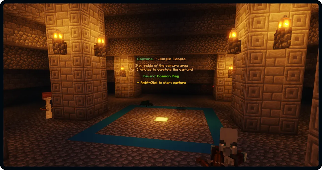 SupaSMP Dungeons - Capture Event Challenge SupaSMP Minecraft RPG server capture event zone inside dungeon with mob waves and defense challenge
