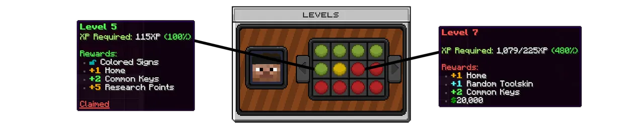 SupaSMP Progression - 24 Levels with Rewards SupaSMP Minecraft survival server levels progression system with 24 levels and exclusive rewards