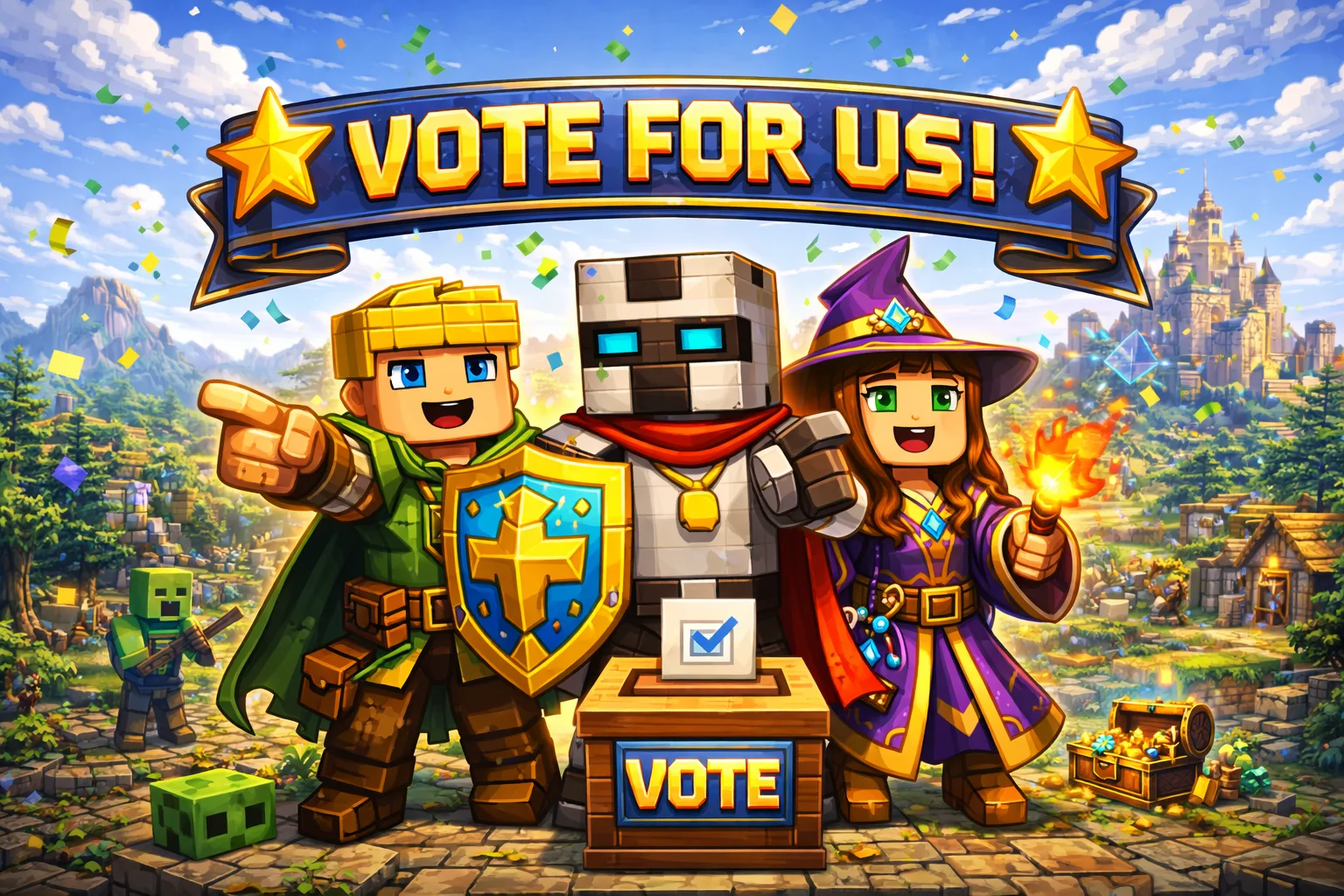 Vote for SupaSMP - Earn Rewards Vote for SupaSMP Minecraft Server - Support Our Community